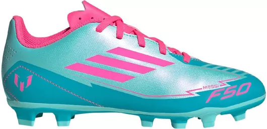 adidas Παιδικά Ποδοσφαιρικά Παπούτσια F50 Club FG/MG Messi με Τάπες Γαλάζιο