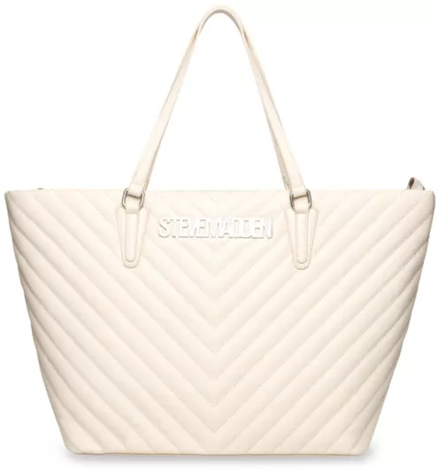 Γυναικεία Τσάντα Ώμου Steve Madden Δερμάτινη Μπεζ