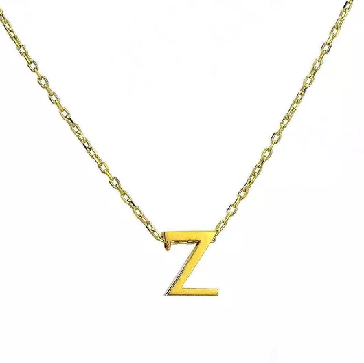 Goldsmith Μονόγραμμα "Ζ" ΚολιέΕπιχρυσωμένο Ασήμι