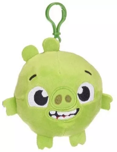 Μπρελόκ Pig Πράσινο Angry Birds Squashy Podgies Λουτρινο 10cm