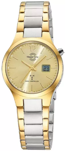 Γυναικείο Ρολόι Master Time Ψηφιακό με Χρυσό Μεταλλικό Μπρασελέ