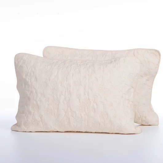 Σετ Μαξιλαροθήκες Nef-Nef Homeware Zinovia με Φάσα 52x72cm Vanilla