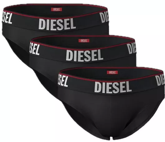 Diesel Ανδρικά Σλιπ Μαύρο Σετ 3 Τεμαχίων