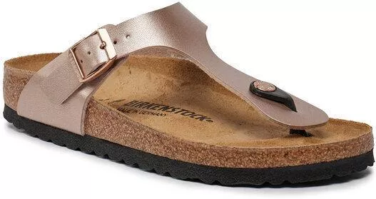 Birkenstock Gizeh Γυναικεία Ανατομικά Σανδάλια Ροζ Narrow Fit