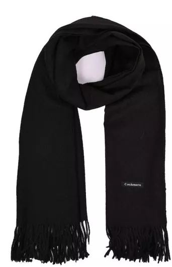 Ανδρικό Κασκόλ T & D από Κασμίρ Μαύρο