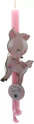 Λαμπάδα Στρογγυλή Η Πρώτη μου, Ροζ, κατασκευαστής, MPN, διαστάσεις, ποσότητα, χρώμα Ροζ