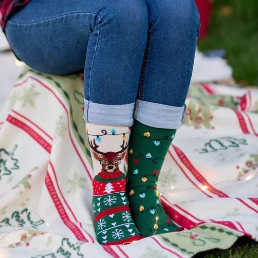 Γυναικείες Χριστουγεννιάτικες Κάλτσες Pirin Hill Πράσινο