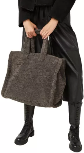 BSB Γυναικεία Τσάντα Shopper Γκρι