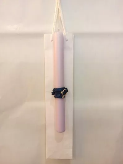 Πασχαλινή Λαμπάδα Στρογγυλή Χειροποίητη Βραχιόλι &