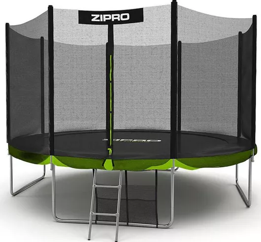 Τραμπολίνο Zipro Εξωτερικού Χώρου Διαμέτρου 374cm με Προστατευτικό Δίχτυ & Σκάλα
