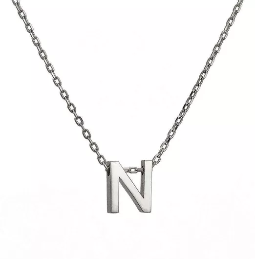 Κολιέ Goldsmith Μονόγραμμα "Ν"Ασήμι