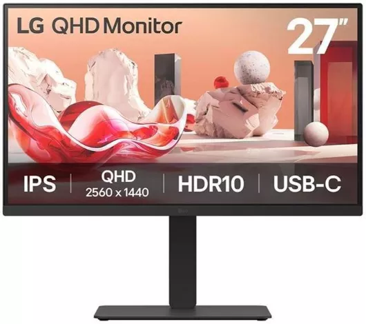 LG 27BA75QB IPS HDR Monitor 27" QHD 2560x1440 με Χρόνο Απόκρισης 5ms GTG