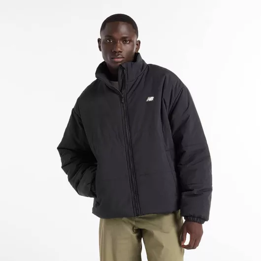 New Balance Puffer Jacket Μαύρο