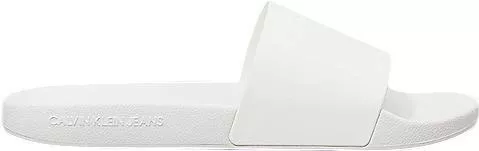 Calvin Klein Monogram Slides Λευκό