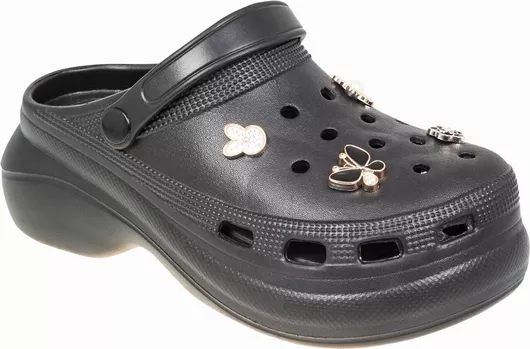 Adam's Shoes Γυναικεία Ανατομικά Σαμπό Μαύρο