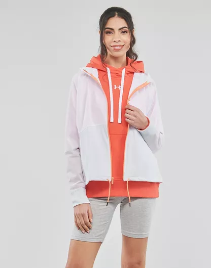 Under Armour Γυναικείο Αντιανεμικό Αθλητικό Μπουφάν Λευκό