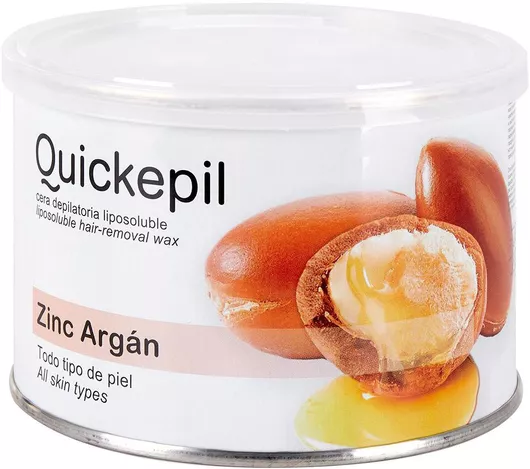 Quickepil Zinc & Argan Depilatory Wax Can 400ml