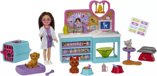 Barbie Can Be Pet Vet Σετ Κούκλας Chelsea για 3+ Ετών Mattel