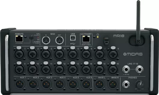 Midas MR-18 Ψηφιακή Κονσόλα Μίξης 18 Καναλιών με 16 XLR Εισόδους