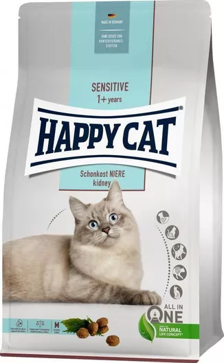 Ξηρά Τροφή Happy Cat Sensitive για Ενήλικες Γάτες με Πουλερικά / Ψάρια 0.3kg