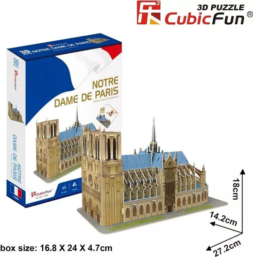 Cubicfun 3d Puzzle Notre Dame Cathedral Gxp-641767