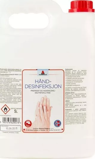 Gel Χεριών με 75% Αλκοόλη 5lt 729573