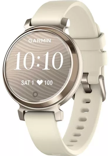 Garmin Lily 2 Aluminium 35mm Αδιάβροχο Smartwatch με Παλμογράφο Cream Gold/Coconut