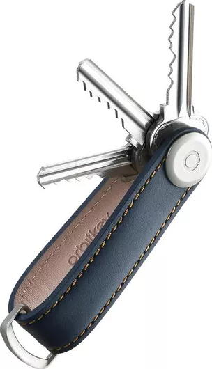 Μπρελόκ Orbitkey LTHO-2 Δερμάτινο Navy