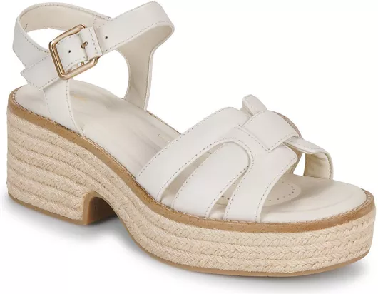 Clarks Coledale Strap Λευκό Γυναικεία Πέδιλα