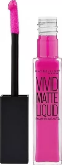 Maybelline Vivid Matte Liquid Liquid Κραγιόν Matte 15 Electric Pink 8ml