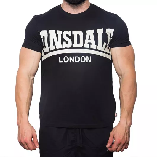 Lonsdale York Αθλητική Μπλούζα T-shirt Μαύρο