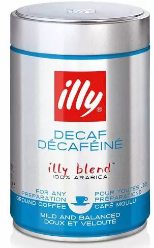 Καφές Espresso Illy Decaffeine Arabica Αλεσμένος σε Κουτί 250gr