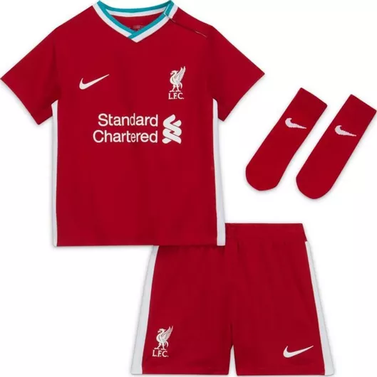 Νike Παιδικό Καλοκαιρινό Σετ Σορτς & Μπλούζα Liverpool FC 2020/21 Κόκκινο 2τμχ