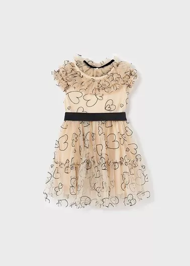 Abel & Lula Σετ Παιδικά Μαύρο Τούλινα Φορέματα