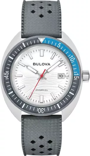 Ανδρικό Ρολόι Bulova Ανδρικό 41mm Μπαταρίας με Γκρι Καουτσούκ Λουράκι