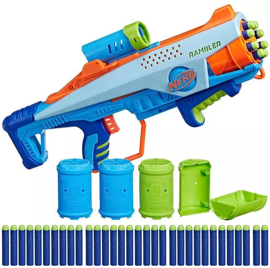 Nerf Blaster Elite Jr Rookie Pack Launcher 32 Bullets Targets Za5180