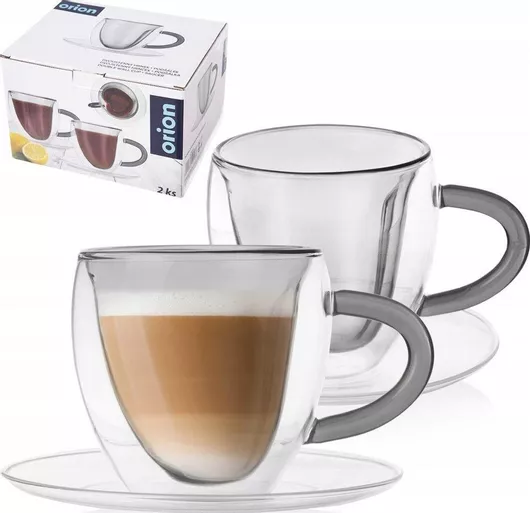 Σετ Φλιτζάνια Orion Καφέ από Πορσελάνη Διάφανα 160ml 2τμχ 8592381192563 Διάφανα