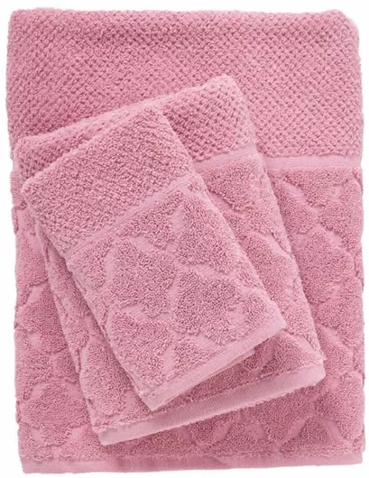 Πετσέτα Μπάνιου Σετ 3τμχ Das Home 0791  550gr/m² Pink