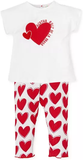 Agatha Ruiz De La Prada Καλοκαιρινό Σετ 2τμχ Λευκό