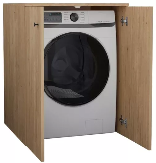 Ντουλάπι Μπάνιου Πλυντηρίου Megapap Μ70xΒ66xΥ90cm Δρυς