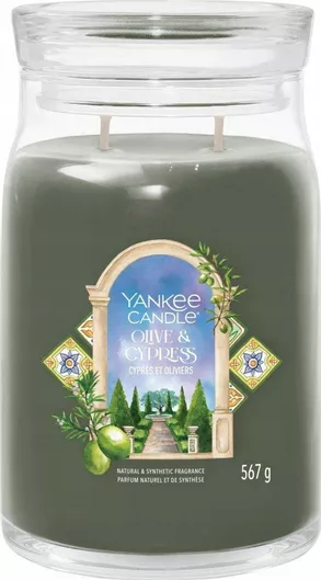 Yankee Candle Signature Ελιά & Κυπαρίσσι Μεγάλο Κερί 567g