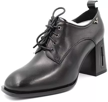 19V69 Γυναικεία Μποτάκια Oxfords Μαύρο