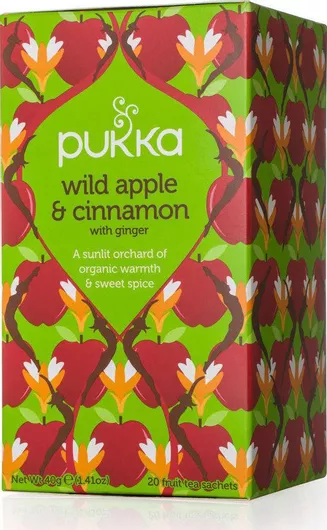 Pukka Wild Apple & Cinnamon Τσάι με Μήλο & Κανέλα 20 Φακελάκια