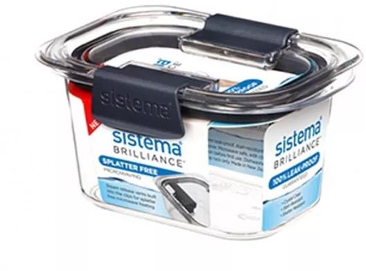 Δοχείο Φαγητού Sistema Brilliance Πλαστικό 380ml