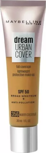 Maybelline Dream Urban Cover Liquid Make Up SPF50 356 Warm Coconut 30ml