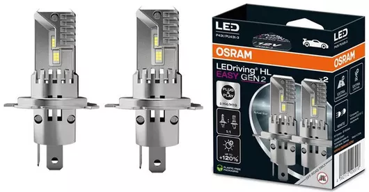 Λάμπα Led H4/h19 Osram Ledriving Hl Easy Gen2 12volt 25watt 1850/1500 Lm 6500k Σετ 2τμχ