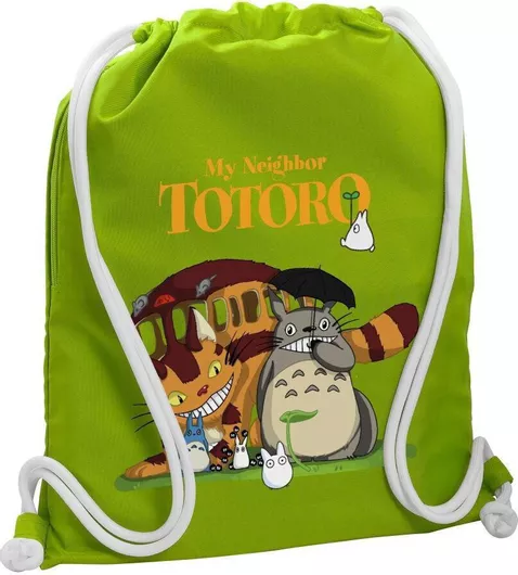 Παιδική Τσάντα Πλάτης Koupakoupa Totoro And Cat 48x40cm Πράσινο