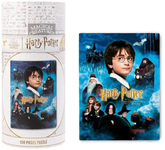 Harry Potter 500 Piece Puzzle In A Decorative Box Harry Potter Philosopher's Stone