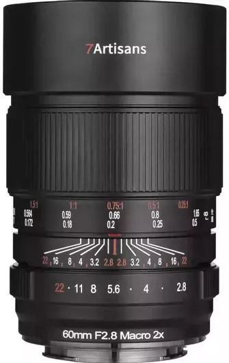 Φωτογραφικός Φακός 7artisans Full Frame Photoelectric 60mm f/2.8 Macro 2x Macro για Sony E Mount Μαύρος