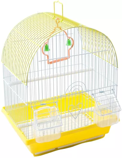 Κλουβί Πτηνών Zazu Bird Cage No3 Za/b/3 Μικρά Μεσαία Πουλιά 30 X 23 X 39cm Yellow